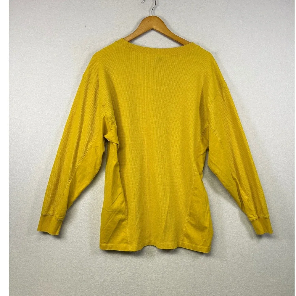 Wild Fable Yellow Waffle Knit‎ Long Sleeve Crewneck Top Size Medium - Picture 2 of 9